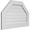 Ekena Millwork Octagonal Top Surface Mount PVC Gable Vent: Functional, w/ 3-1/2"W x 1"P Standard Frame, 36"W x 24"H GVPOT36X2401SF - alternate 5